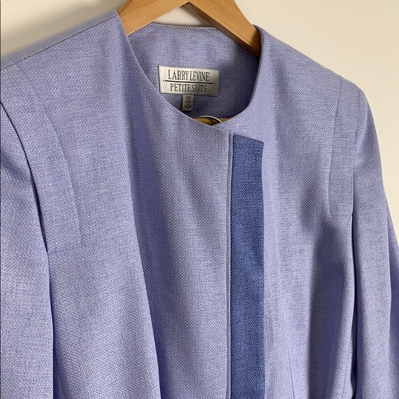 Larry Levine Purple Pant Suit - Picture 4 of 8